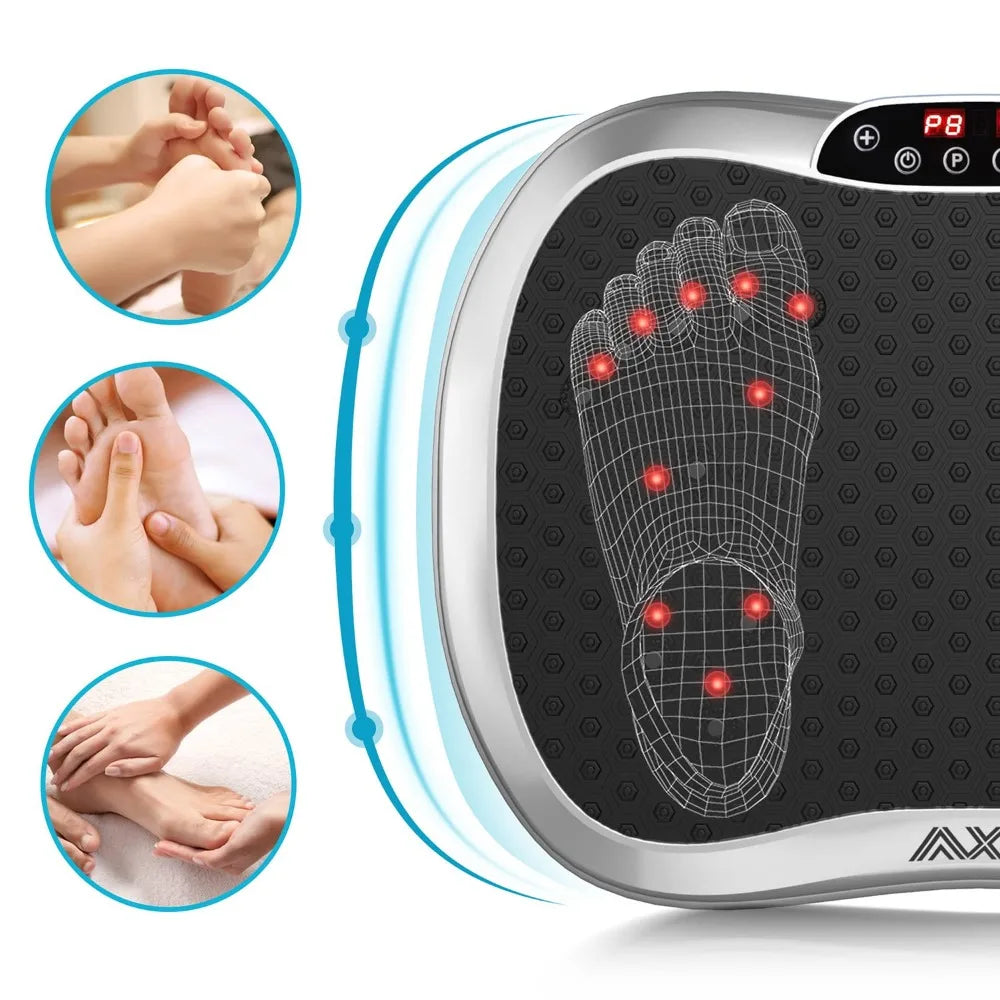 AXV Vibration Plate Exercise Machine, Vibrating Machine Exercise Board for Weight Loss Shaping Toning Wellness Home Gyms Workout