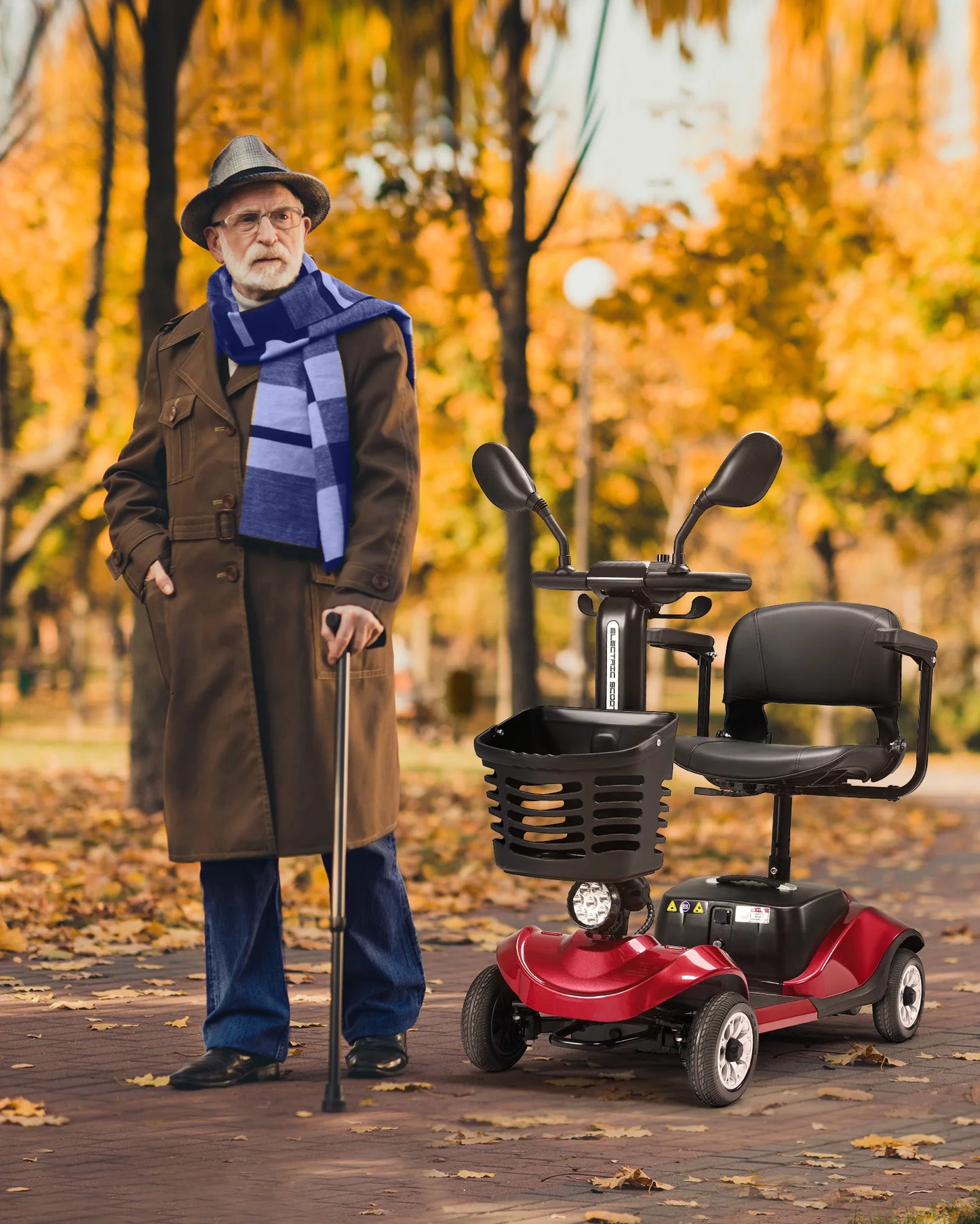 Foldable Electric 4 Wheels Scooter