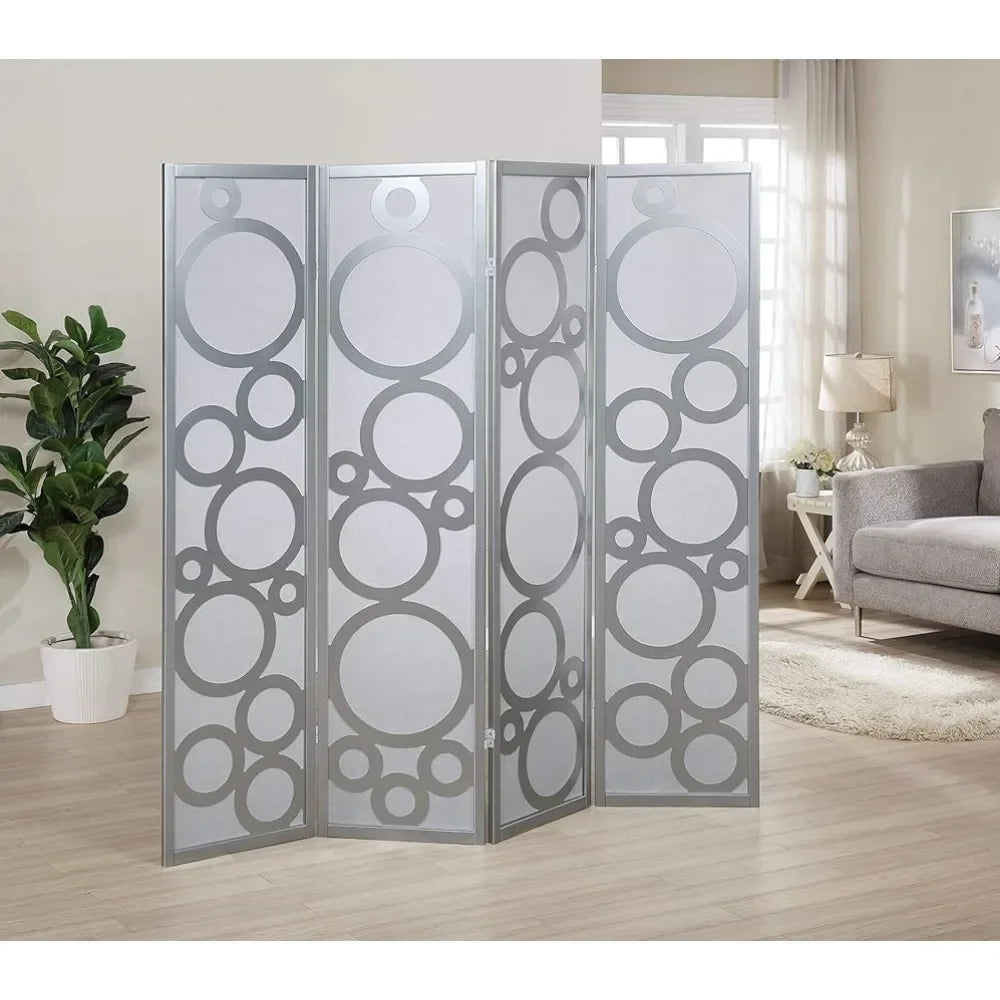 Room/Wall Divider With Circle Pattern Partition