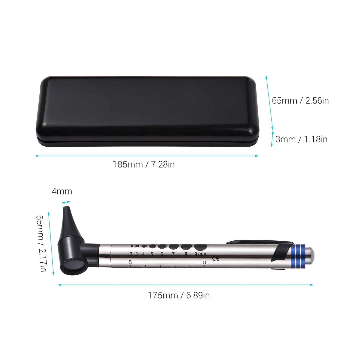2 in 1 Otoscope and Eyes Diagnostic Tool Kit