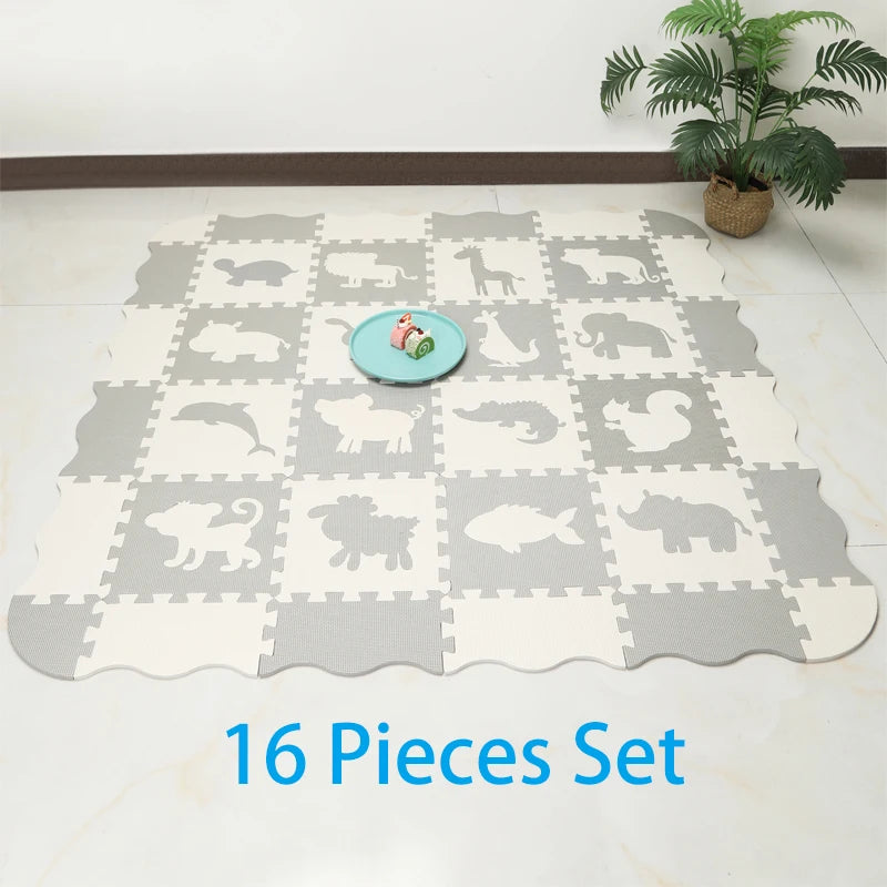 9/16 Pcs Floor Mat Puzzle For Children