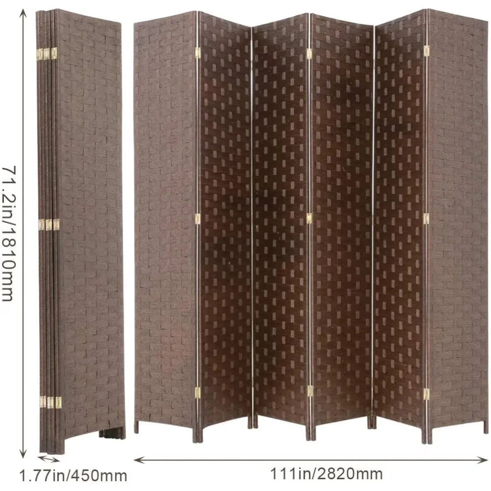 6 Panel Wood Screen Partition Room Divider