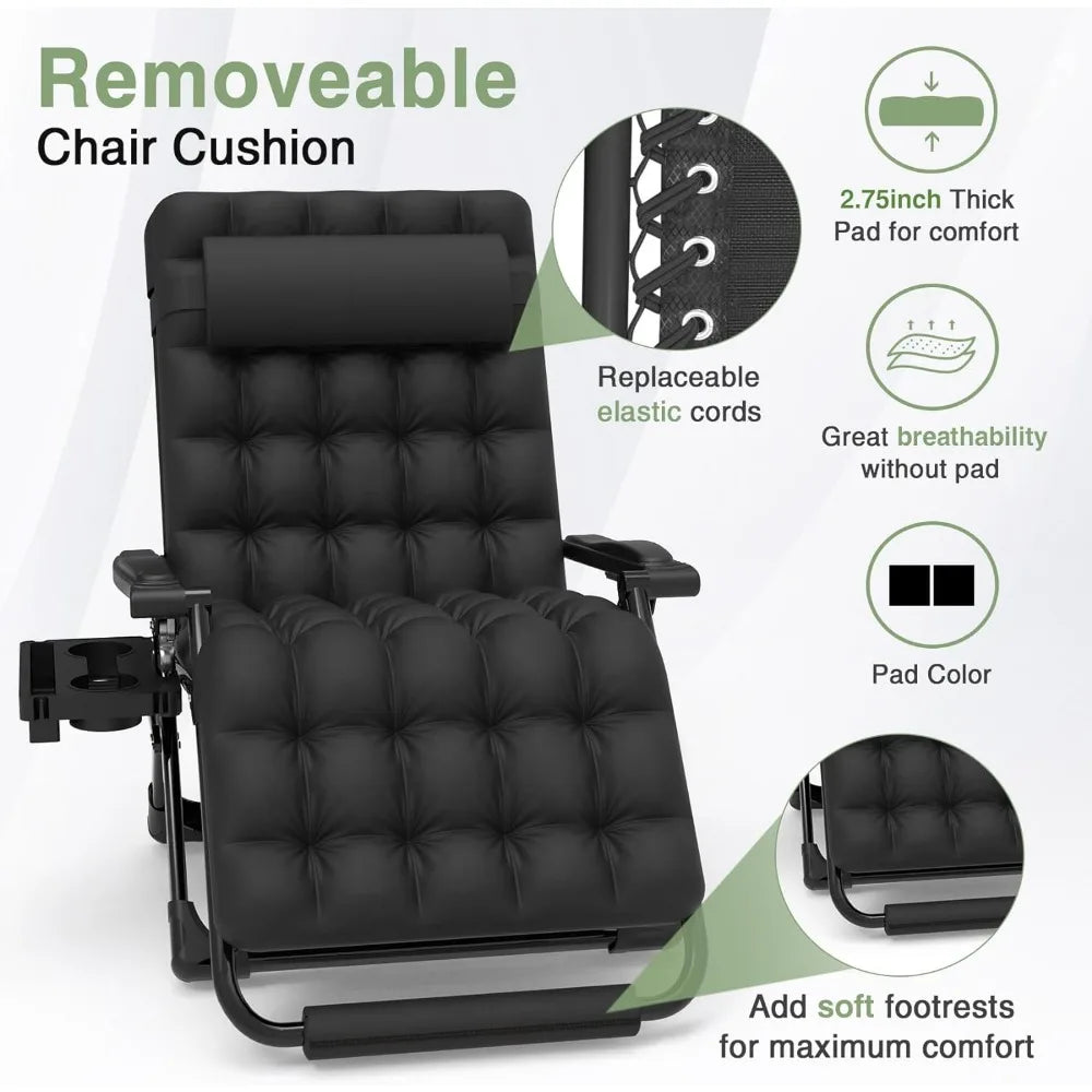 Zero Gravity Chairs XXL, Chair W/ Larger Seat
