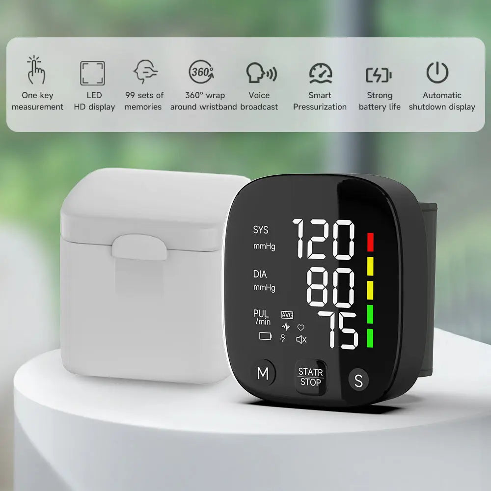 LED Wrist Blood Pressure Monitor