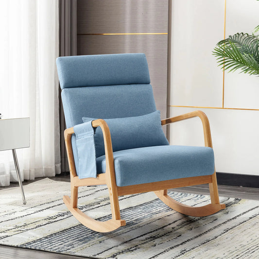 Modern Upholstered Rocking Chair