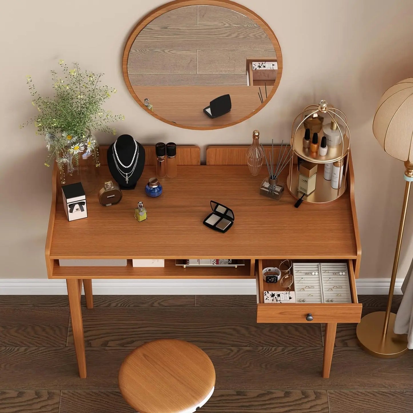 Vintage-Style Desk with Scandinavian Flair