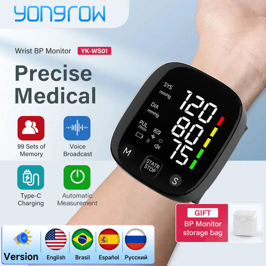 LED Wrist Blood Pressure Monitor