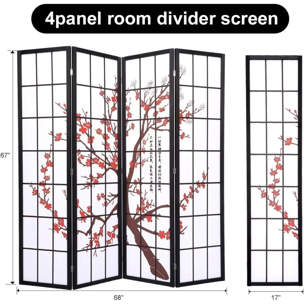 4 Panel Folding Partition Wall Dividers